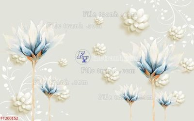 File tranh File in tranh tường 3D FT200152 (gốc) chủ đề động vật