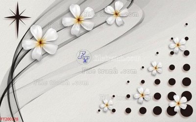 File gốc File in tranh tường 3D FT200178 (in lụa) trang trí tường