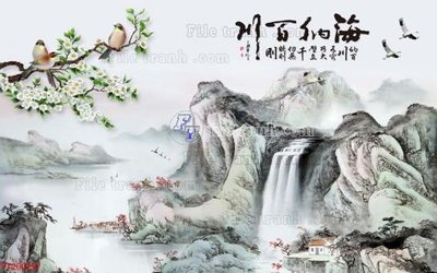 Tải xuống file tranh gốc File in tranh tường 3D FT200297 (PSD/TIFF)