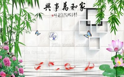 Download file gốc File in tranh tường 3D FT200321 (in lụa) nghệ thuật