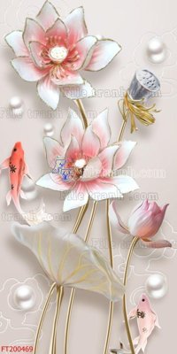 File gốc File in tranh tường 3D FT200469 (in lụa) trang trí tường