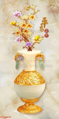 File gốc File in tranh tường 3D FT200474 (cho in ấn) độc quyền