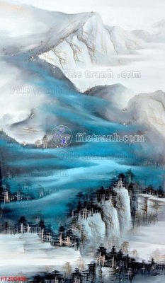 File gốc File in tranh tường 3D FT200499 (trang trí) phòng làm việc