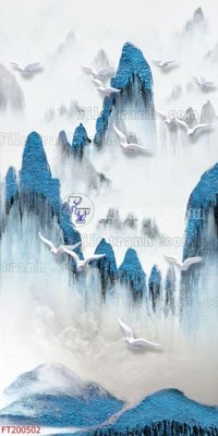 File tranh File in tranh tường 3D FT200502 (gốc) chủ đề động vật