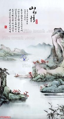 File tranh gốc in trần nhà File in tranh tường 3D FT200521 3D