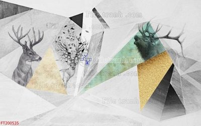 File gốc File in tranh tường 3D FT200535 (in tráng gương) hiện đại