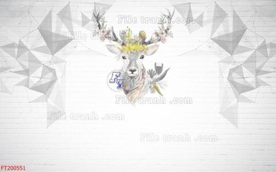 File gốc File in tranh tường 3D FT200551 (ảnh chi tiết) để in ấn