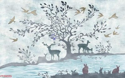 File ảnh File in tranh tường 3D FT200555 (gốc) in Hiflex