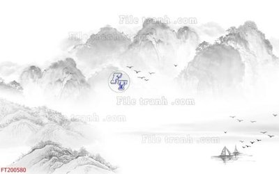 File gốc File in tranh tường 3D FT200580 (trang trí) phòng ngủ