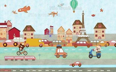 File tranh in tráng gương File in tranh tường 3D FT200615 (siêu nét)