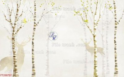 File in trần File in tranh tường 3D FT200757 (file gốc) phong thủy