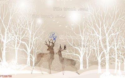 File gốc File in tranh tường 3D FT200758 (thiết kế) độc quyền