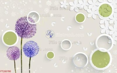 File tranh gốc in trần nhà File in tranh tường 3D FT200780 3D