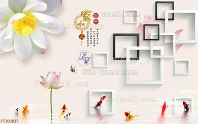 Mua file gốc File in tranh tường 3D FT200837 (PSD) tại Filetranh.com