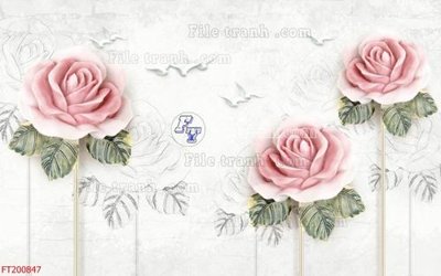Tải file File in tranh tường 3D FT200847 (gốc) làm file tranh quảng cáo
