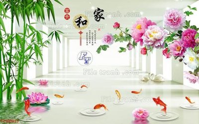 File gốc File in tranh tường 3D FT200913 (in 3D) nghệ thuật