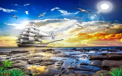 File tranh in mica File in tranh tường 3D FT200951 (độ phân giải cao)