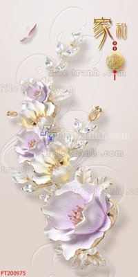 Hình ảnh file gốc in lụa File in tranh tường 3D FT200975