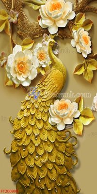 File tranh File in tranh tường 3D FT200998 (gốc) chủ đề tĩnh vật