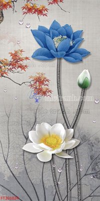 File tranh File in tranh tường 3D FT201024 (bản gốc) treo tường