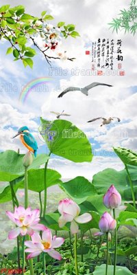 File tranh PSD File in tranh tường 3D FT201057 chất lượng cao