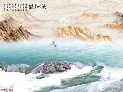 File tranh gốc in trần nhà File in tranh tường 3D FT201157 3D