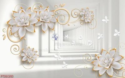 File gốc File in tranh tường 3D FT201203 (cho in UV) siêu nét