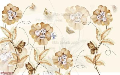 File in ấn File in tranh tường 3D FT201225 chuyên nghiệp