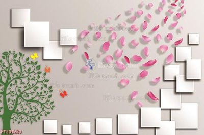 File in lụa File in tranh tường 3D FT201230 (tân cổ điển) File in tranh tường 3D FT201230