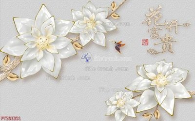 File gốc File in tranh tường 3D FT201231 (in lụa) cao cấp