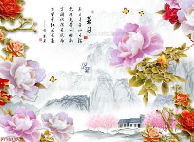 File tranh File in tranh tường 3D FT201278 (gốc) chủ đề tĩnh vật