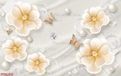 File in trần File in tranh tường 3D FT201348 (bản gốc) mây trời