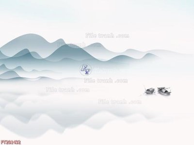 File gốc File in tranh tường 3D FT201432 (in lụa) tranh thuận buồm