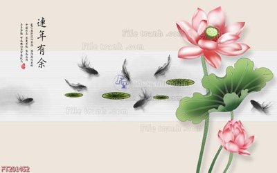 File gốc in mica File in tranh tường 3D FT201452 chất lượng