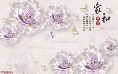 File PSD File in tranh tường 3D FT201484 (bản gốc) cho nhà in