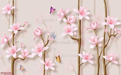 Ảnh gốc File in tranh tường 3D FT201638 (độ nét cao) in tráng gương