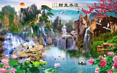 Hình ảnh file gốc in lụa File in tranh tường 3D FT201704