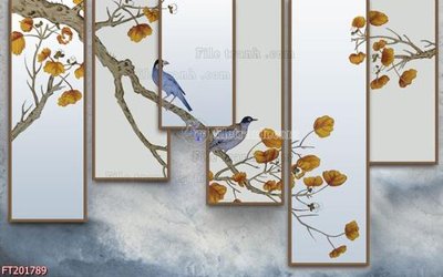 File gốc File in tranh tường 3D FT201789 (thiết kế) cho in ấn