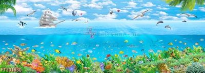 Tải file File in tranh tường 3D FT201830 (PSD) cho in tranh kính