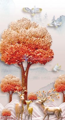 Tải file File in tranh tường 3D FT201847 (PSD) cho in ấn quảng cáo