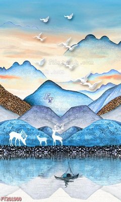 Download file File in tranh tường 3D FT201900 (gốc) in mica cao cấp