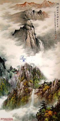 File gốc in ấn File in tranh tường 3D FT201920 chuẩn màu CMYK