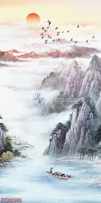 File in lụa File in tranh tường 3D FT201922 (hoa văn) File in tranh tường 3D FT201922