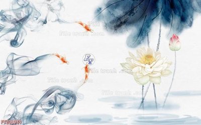 Tải file File in tranh tường 3D FT201944 (gốc) chủ đề phong thủy