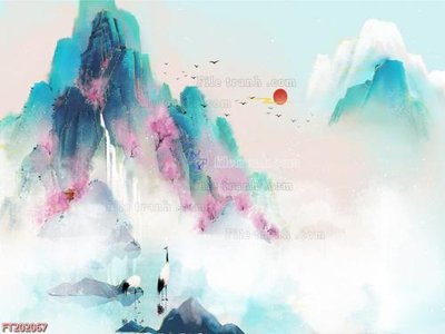 File tranh File in tranh tường 3D FT202067 (gốc) chủ đề thành phố