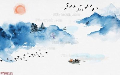 File in trần File in tranh tường 3D FT202111 (file gốc) phong thủy