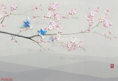 File gốc File in tranh tường 3D FT202125 (in tráng gương) nghệ thuật