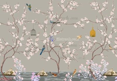 File gốc File in tranh tường 3D FT202177 (chuẩn CMYK) cho nhà in