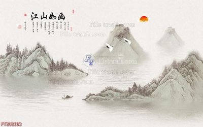 File gốc in mica File in tranh tường 3D FT202193 chất lượng