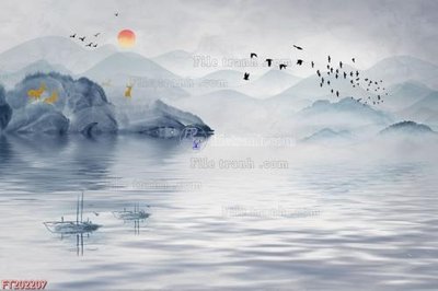 Tải file tranh gốc File in tranh tường 3D FT202207 chất lượng cao